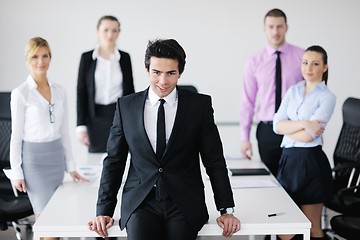 Image showing young business man at meeting