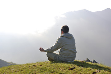 Image showing fresh sunrise at mountain