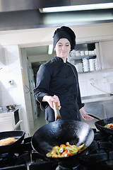 Image showing chef preparing meal