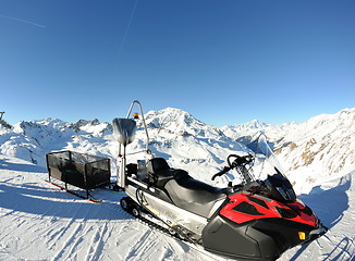 Image showing snow sledge mobile