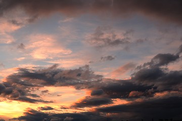 Image showing Blue sky with clouds