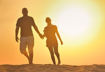 Image showing couple enjoying the sunset