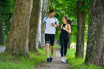 Image showing couple jogging