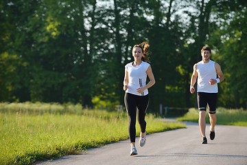 Image showing couple jogging