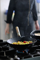 Image showing chef preparing meal