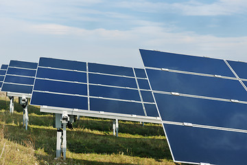 Image showing solar panel renewable energy field