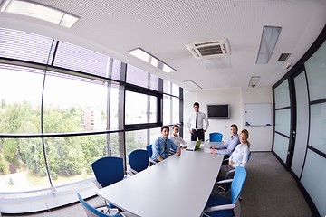 Image showing business people in a meeting at office