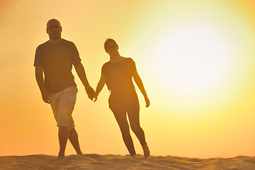 Image showing couple enjoying the sunset