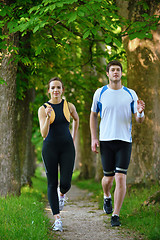 Image showing couple jogging