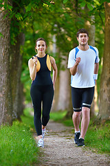 Image showing couple jogging