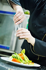 Image showing chef preparing meal