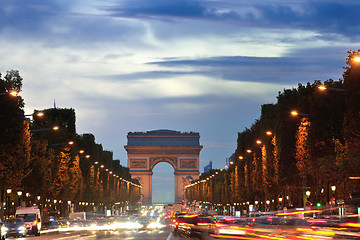 Image showing Arc de Triomphe, Paris,  France