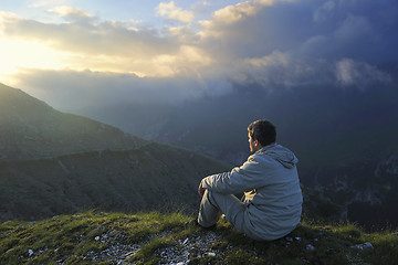 Image showing fresh sunrise at mountain