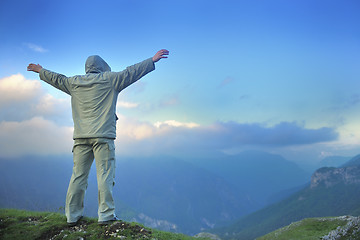 Image showing fresh sunrise at mountain