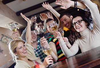 Image showing Group of happy young people