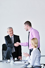 Image showing business people group on meeting