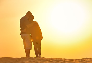 Image showing couple enjoying the sunset