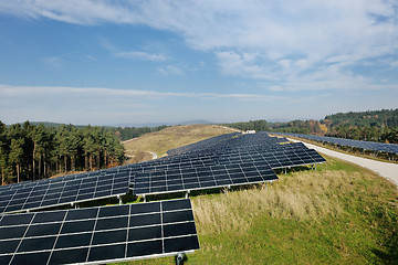 Image showing solar panel renewable energy field