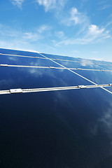 Image showing solar panel renewable energy field