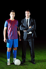 Image showing professional sport manager and coach