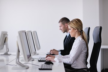 Image showing business people group working in customer and helpdesk office