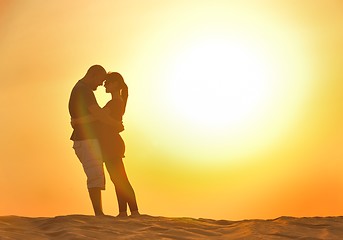 Image showing couple enjoying the sunset