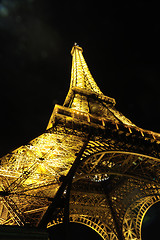 Image showing eiffet tower in paris at night