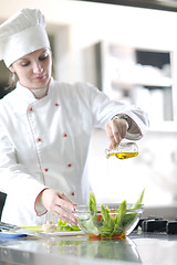 Image showing chef preparing meal