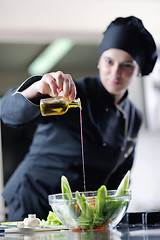 Image showing chef preparing meal