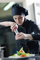 Image showing chef preparing meal