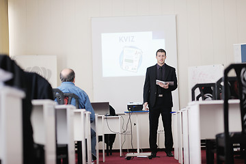 Image showing business man on seminar