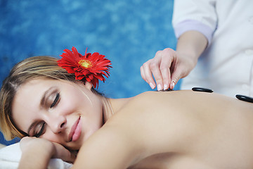 Image showing Beautiful young woman in spa