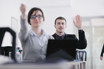 Image showing business people group on seminar