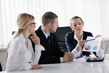 Image showing business people in a meeting at office