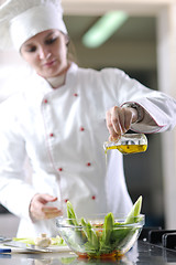 Image showing chef preparing meal