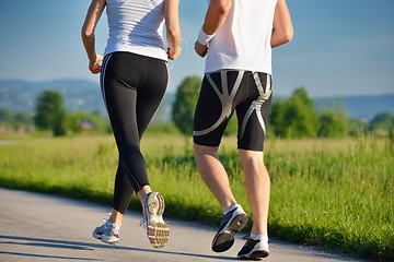 Image showing couple jogging