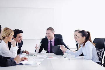 Image showing business people group on meeting