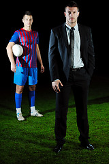 Image showing professional sport manager and coach