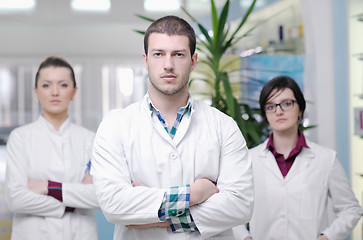 Image showing pharmacy drugstore people team