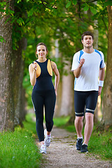 Image showing couple jogging