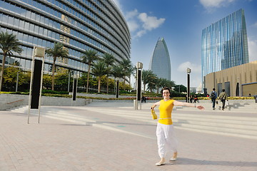 Image showing happy woman shopping