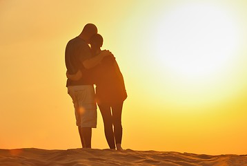 Image showing couple enjoying the sunset