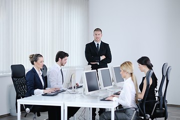 Image showing business people group working in customer and helpdesk office