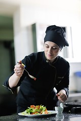 Image showing chef preparing meal