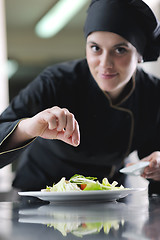 Image showing chef preparing meal