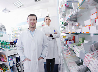 Image showing pharmacy drugstore people team