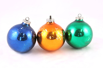 Image showing Old Christmas balls - isolated