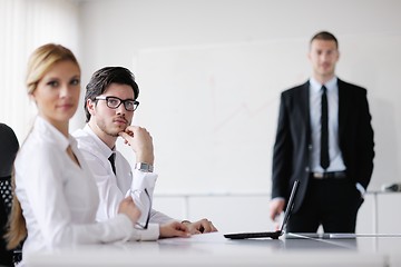 Image showing business people in a meeting at office