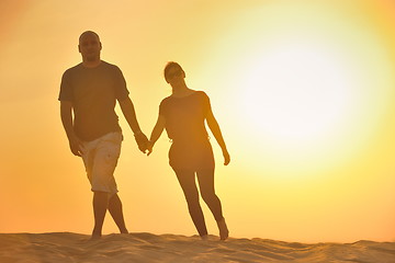 Image showing couple enjoying the sunset