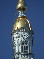 Image showing Russian landmark - clock tower